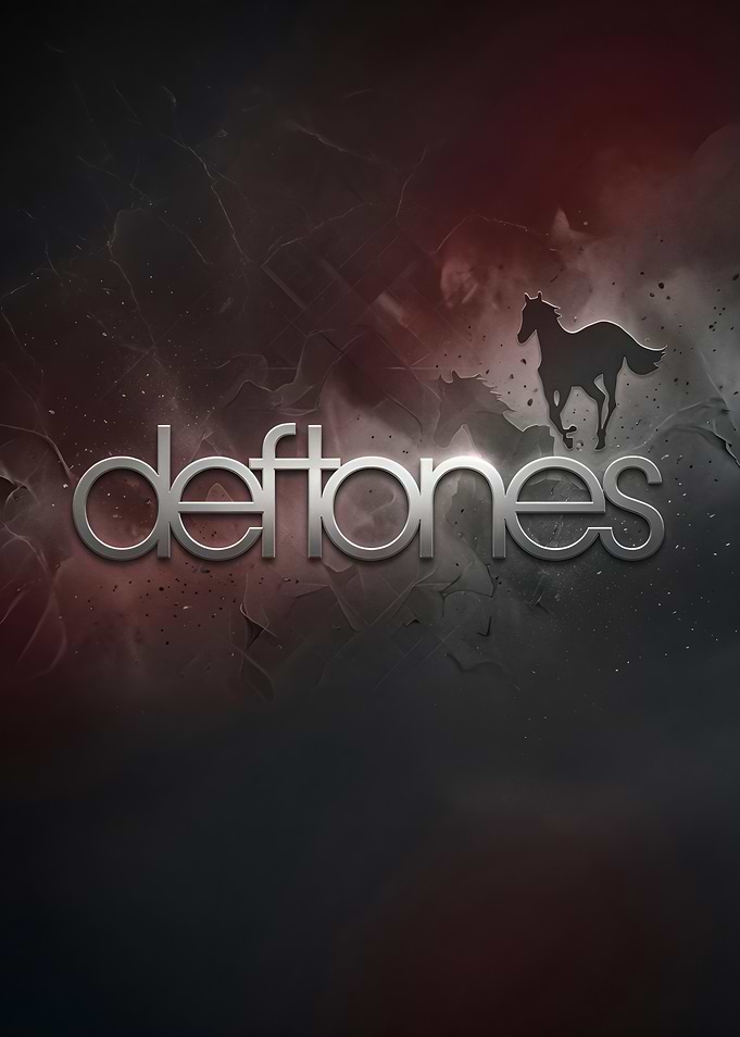Deftones logo with horse silhouette