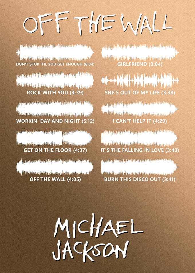 Michael Jackson - 'Off The Wall' Album Soundwave Art