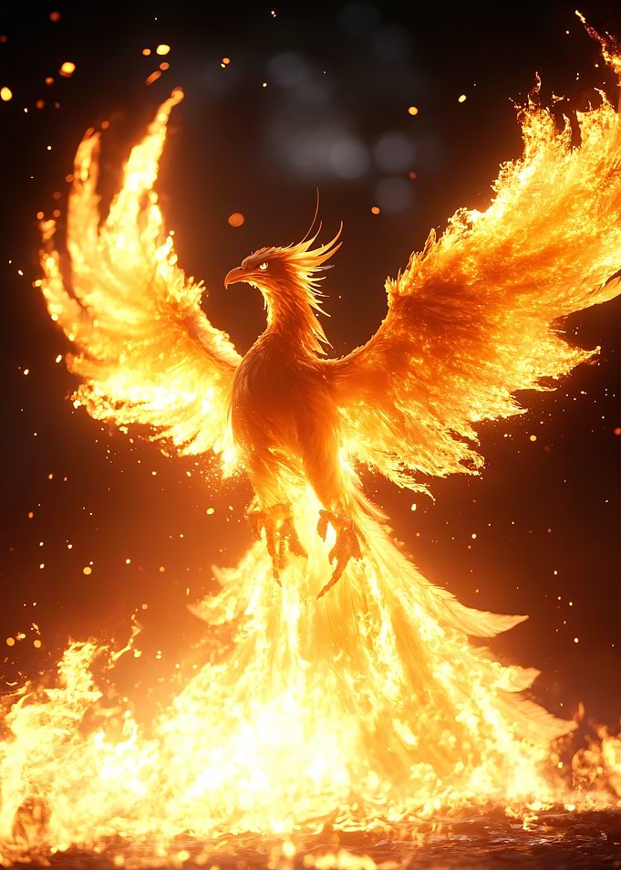 Fiery Phoenix Rising
