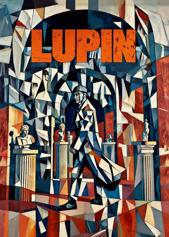Lupin Cubist Style Poster
