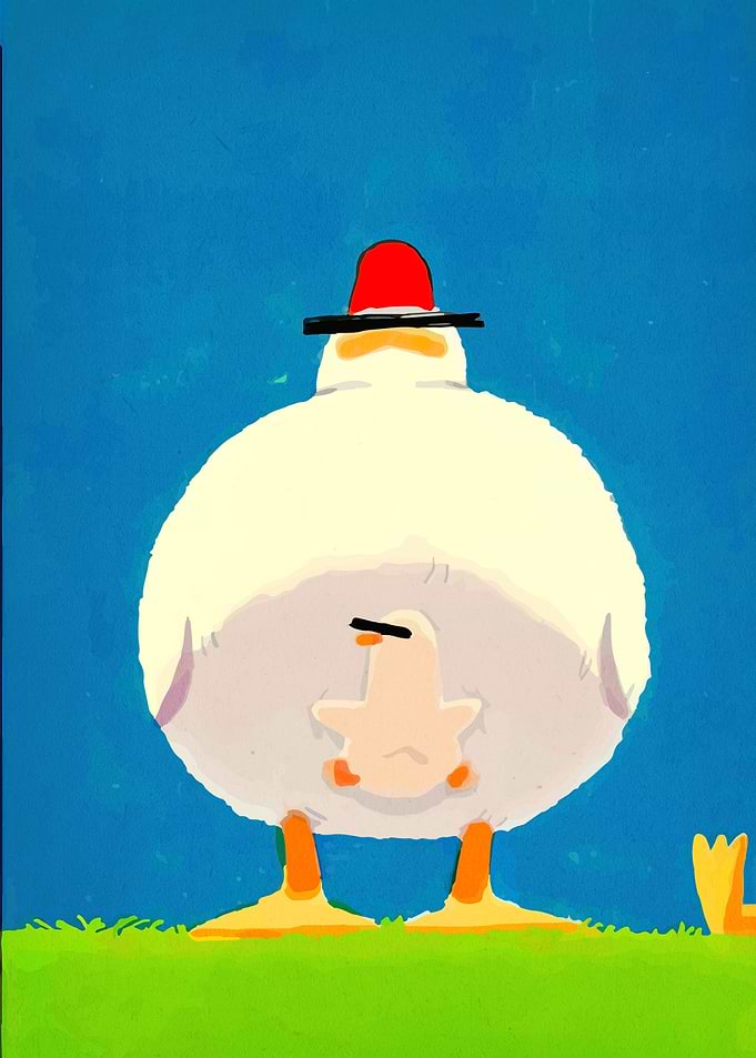 Cute Duck with Baby Duck