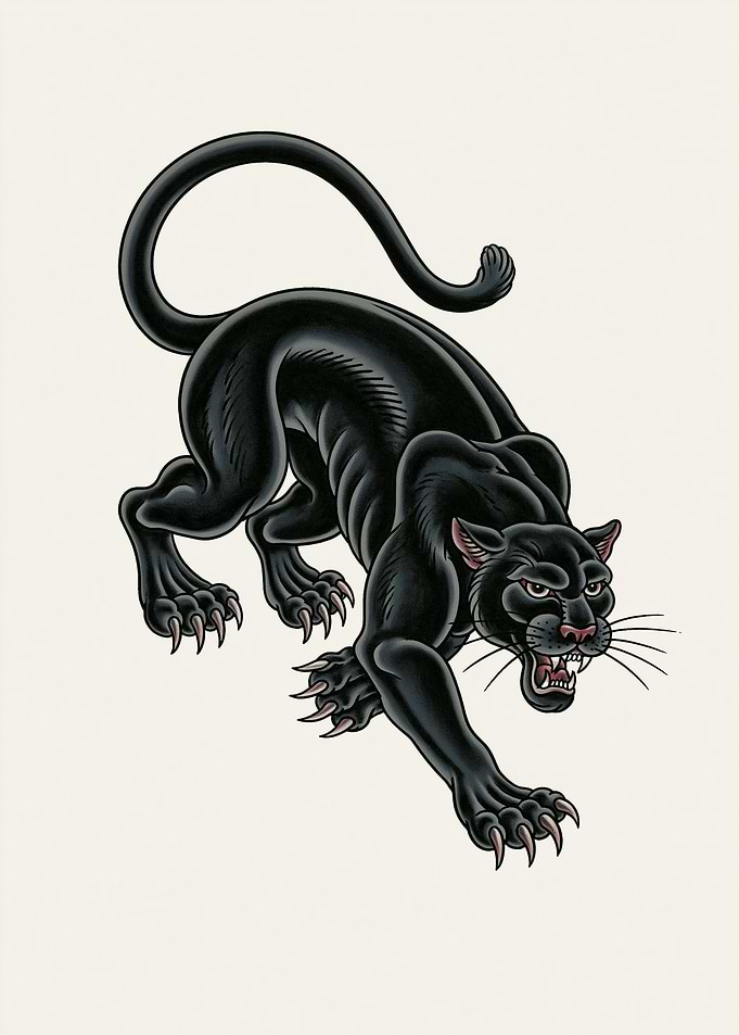 Black Panther Roaring