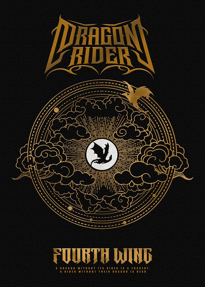 Dragon Rider Fourth Wing Book Cover