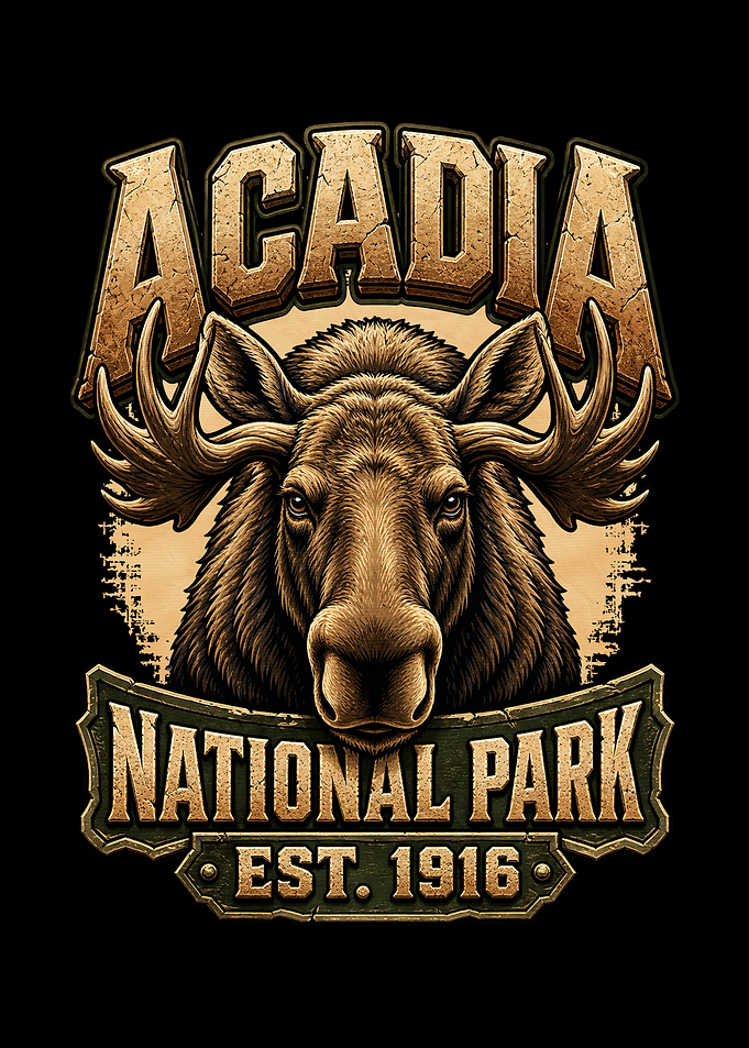 Acadia National Park Moose Emblem
