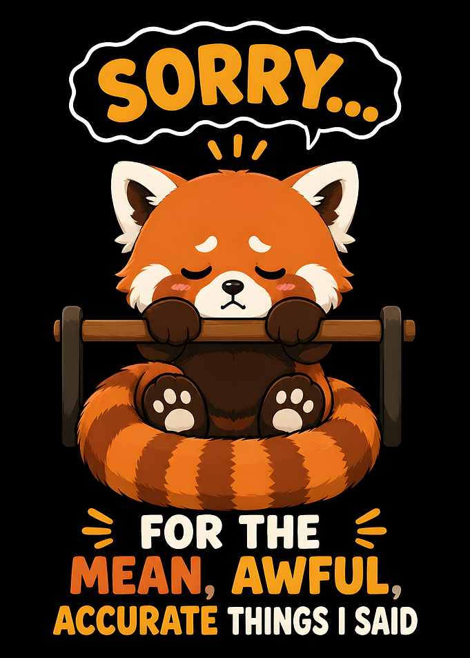 Sad Red Panda Apology