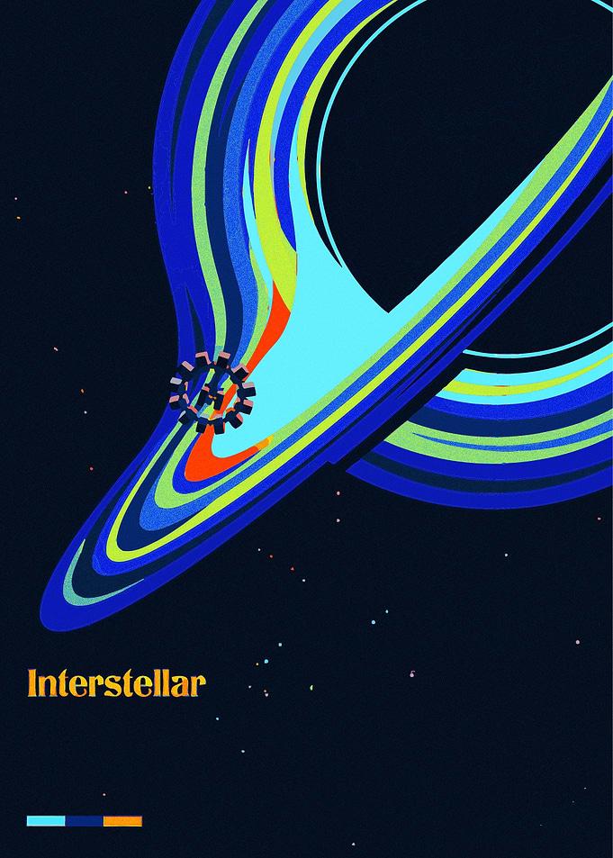 Interstellar Black Hole Poster