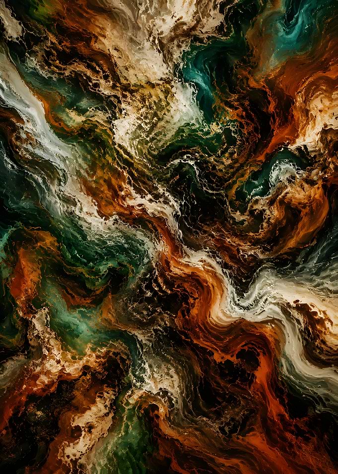Abstract Swirling Colors