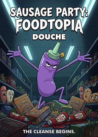 Sausage Party Foodtopia Douche Poster