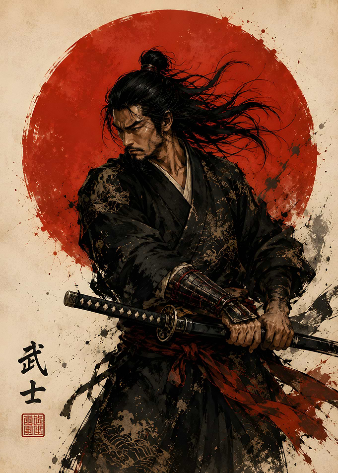 Samurai Warrior with Katana
