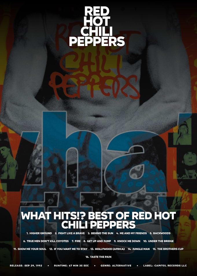 Red Hot Chili Peppers What Hits!? Album Art