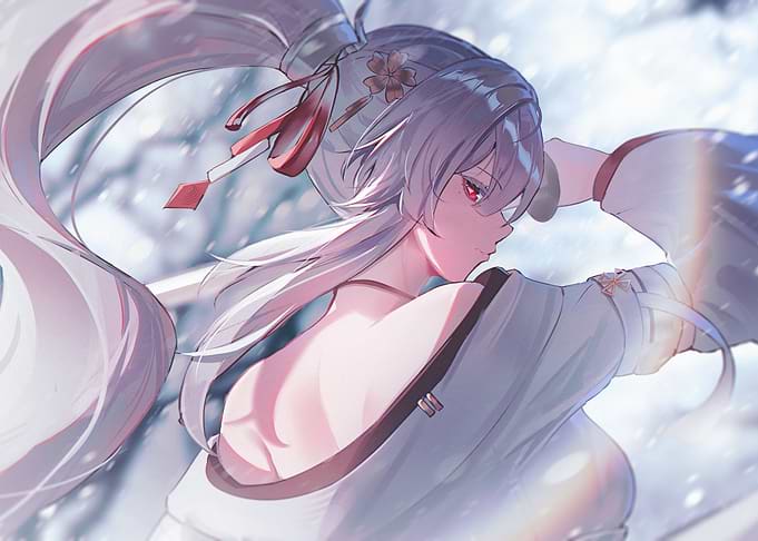 Anime Girl in Winter