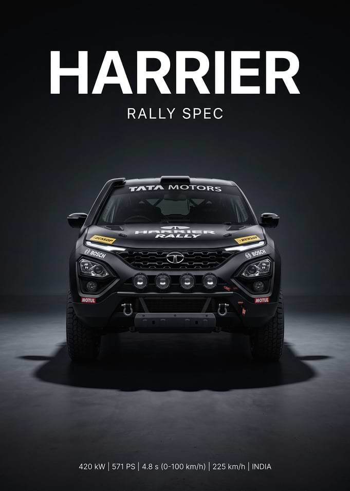 Tata Harrier Rally Spec Car