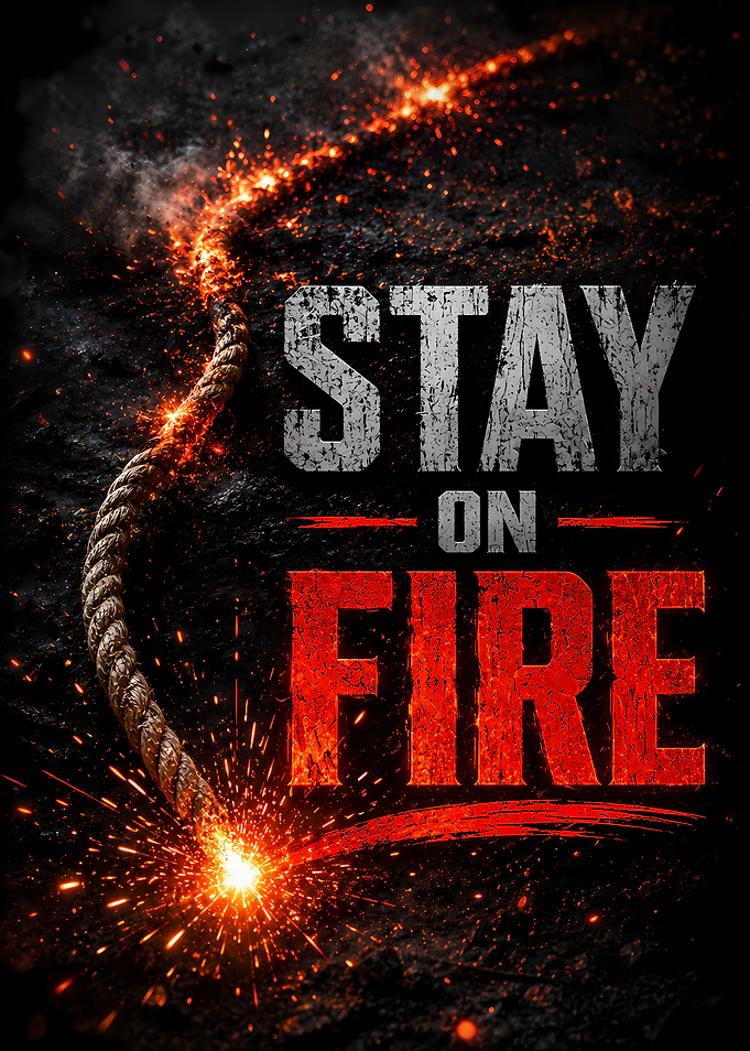Stay On Fire Motivational Poster