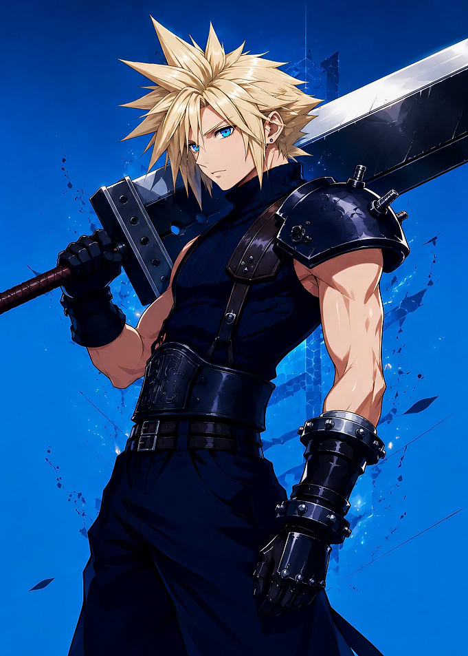 Cloud Strife with Buster Sword