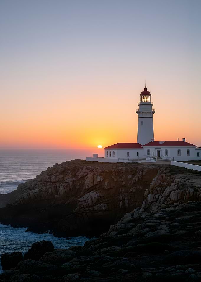 Lighthouse at Sunset