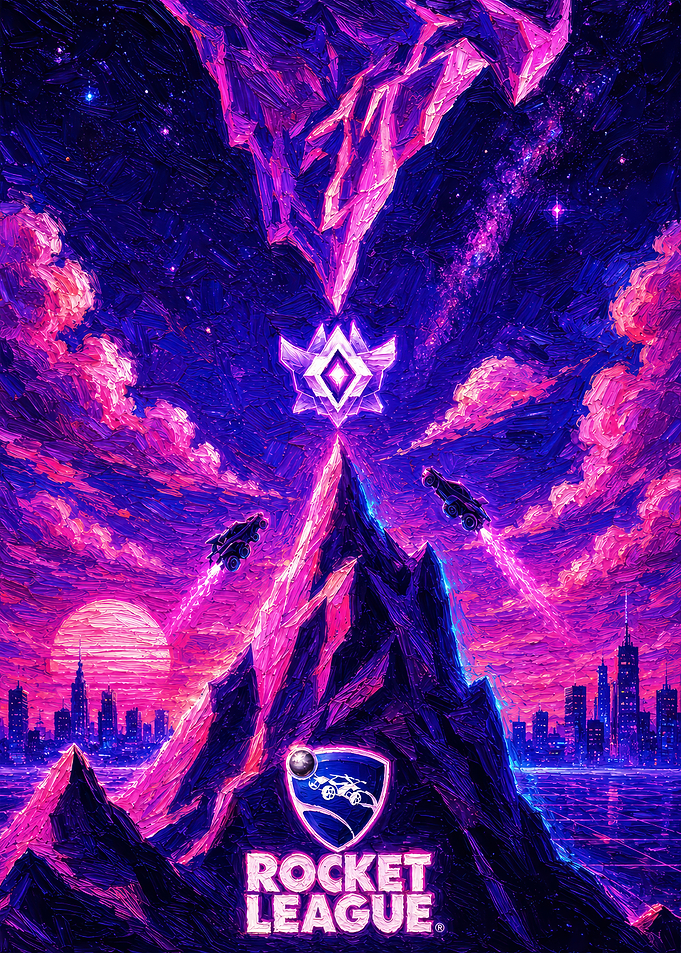 Rocket League Cosmic Mountain Landscape