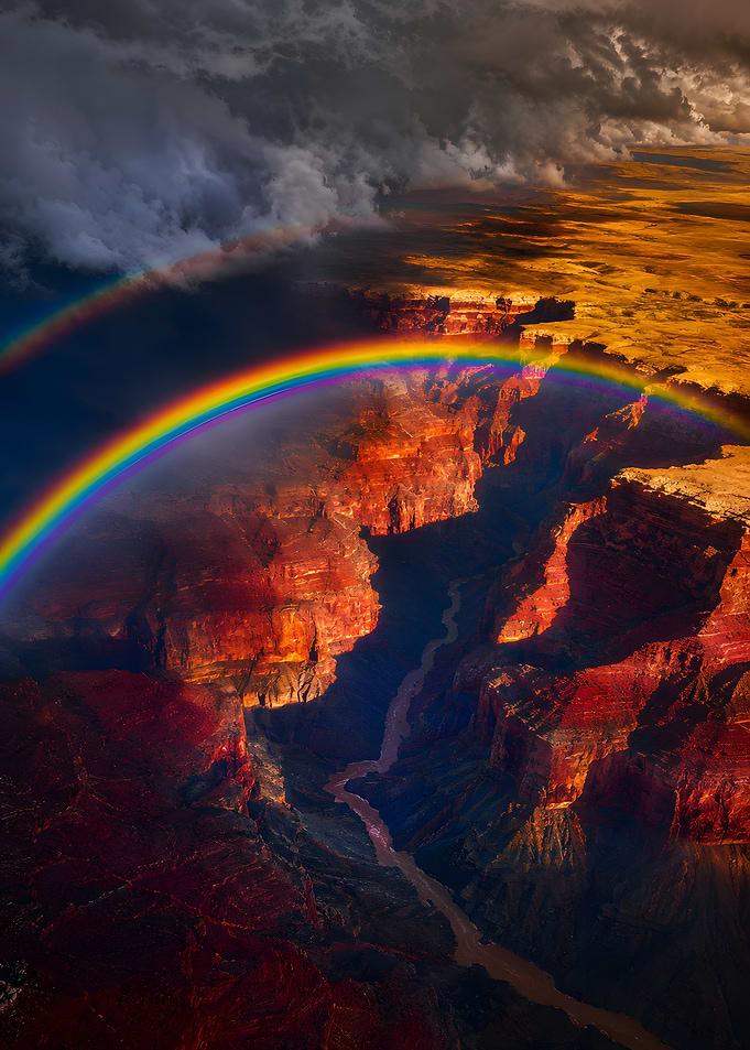 Grand Canyon Rainbow Storm