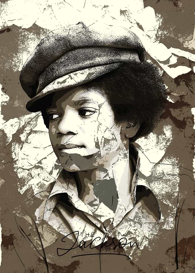Young Michael Jackson Portrait