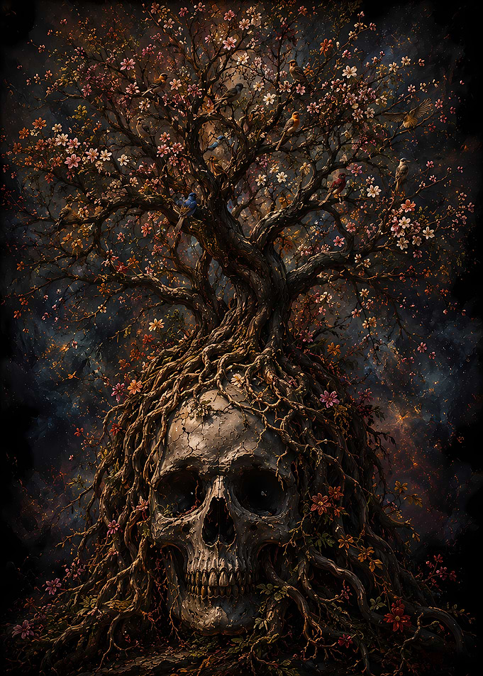 Tree of Life Skull