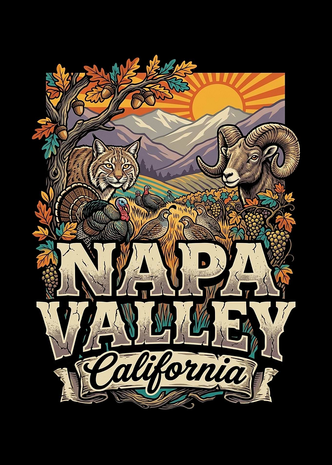 Napa Valley California Vintage Art