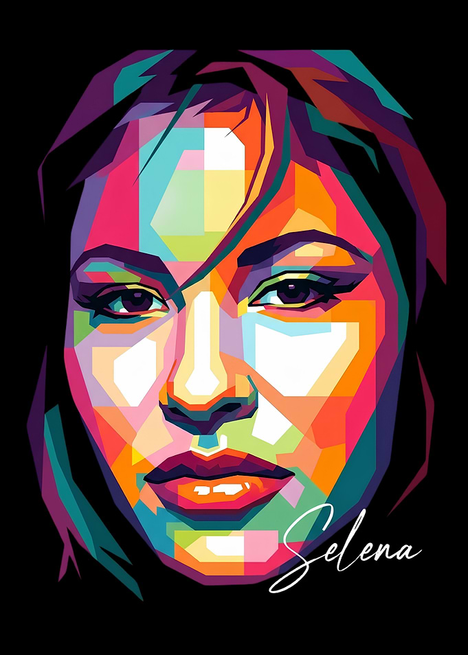 Selena Quintanilla Pop Art Portrait