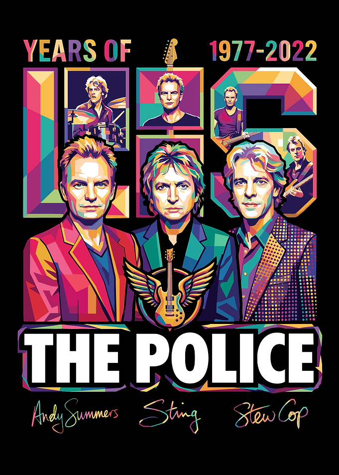 The Police 45 Years Anniversary Poster