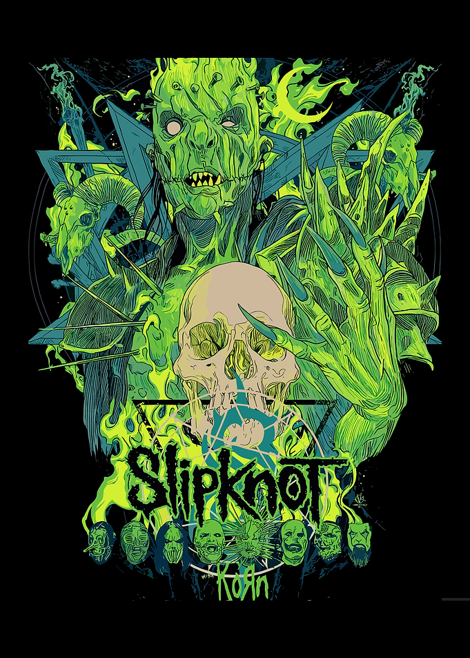 Slipknot and Korn Graphic Art