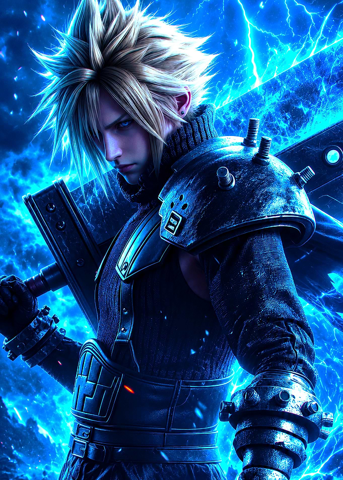 Cloud Strife with Buster Sword