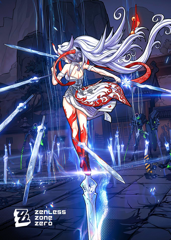 Zenless Zone Zero Anime Character with Swords