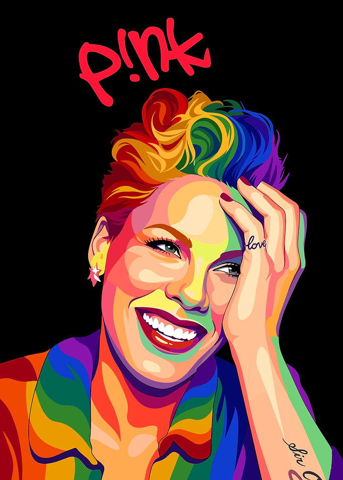 P!nk Pop Art Portrait