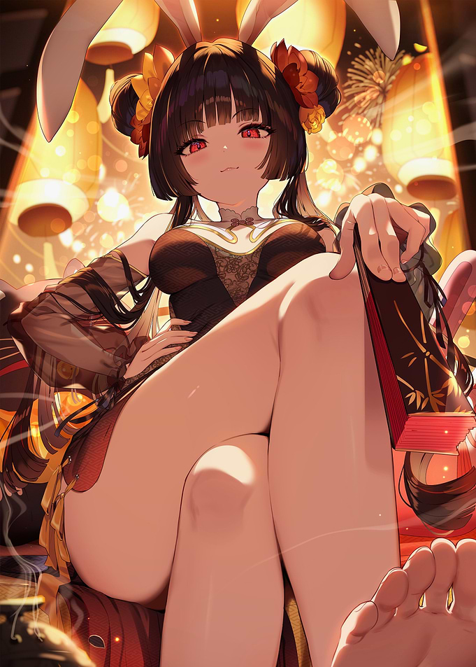 Girl with Bunny Ears