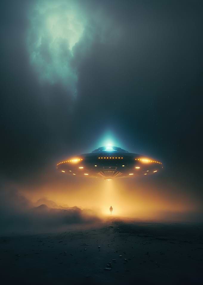 UFO Abducting a Person