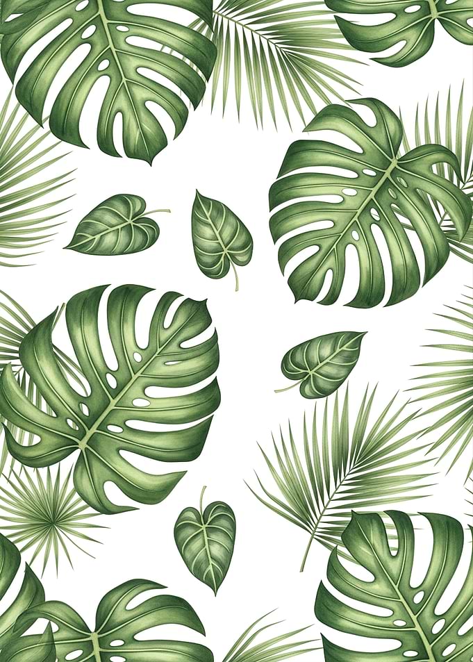 Tropical Leaves Pattern