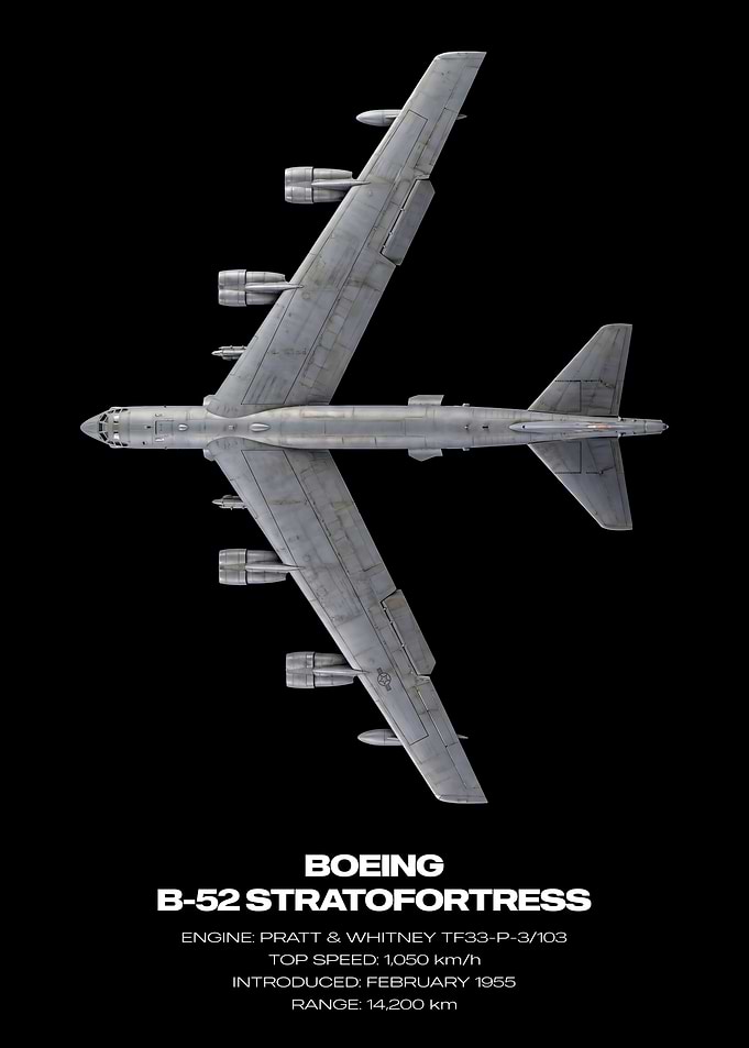 Boeing B-52 Stratofortress Top View