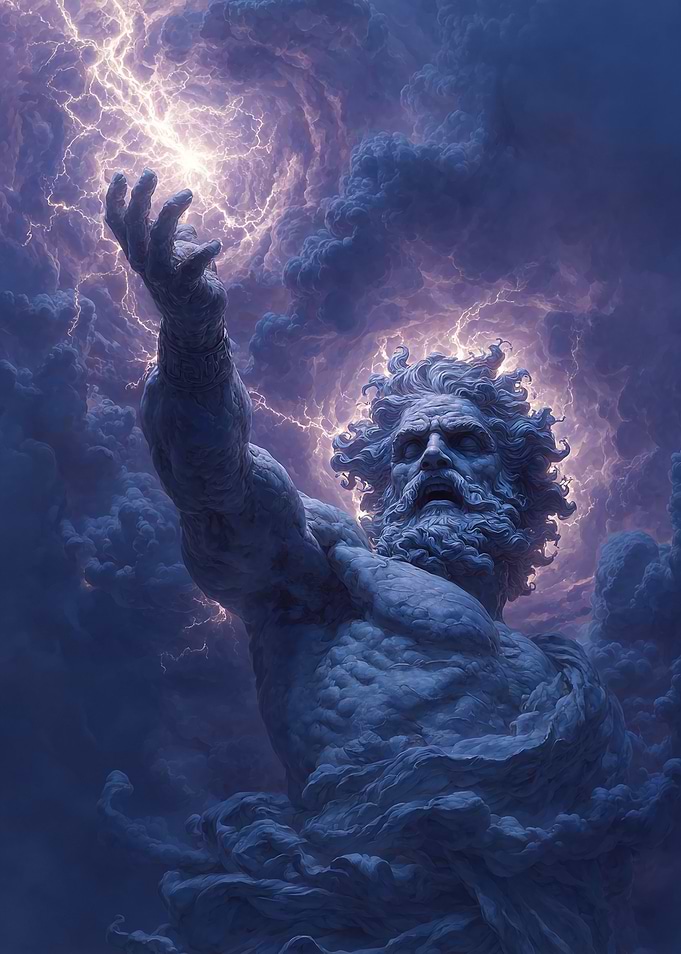 Zeus Controlling Lightning