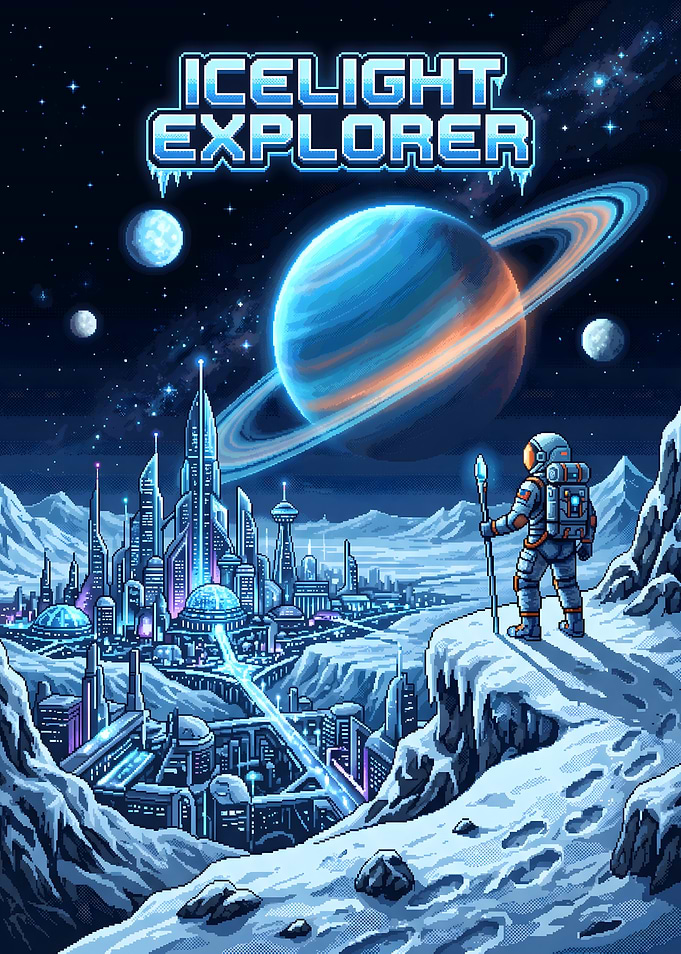 Icelight Explorer Space Game Art
