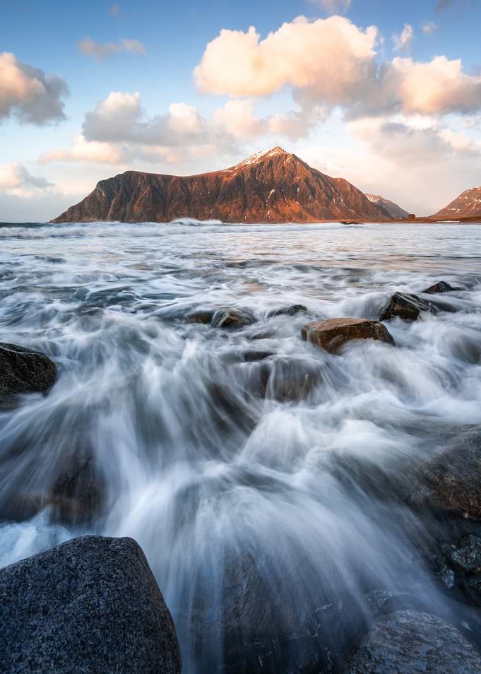 Mountain and Ocean Waves