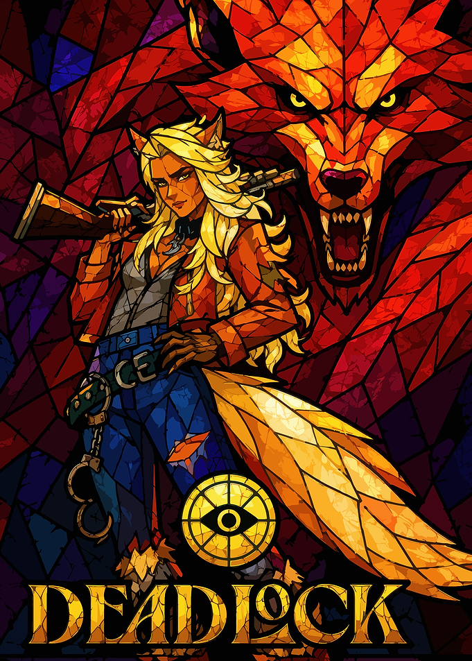 Deadlock Stained Glass Art