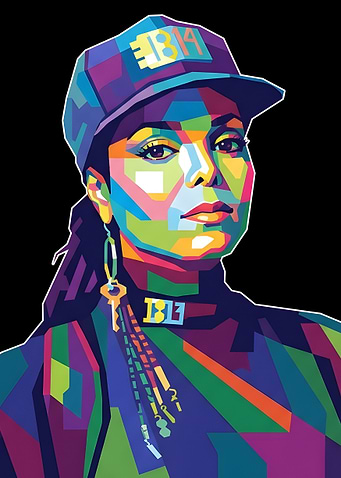 Janet Jackson WPAP Portrait