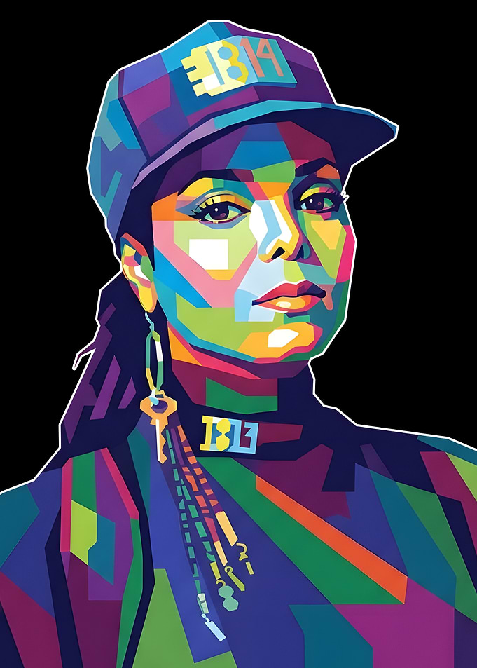 Janet Jackson WPAP Portrait