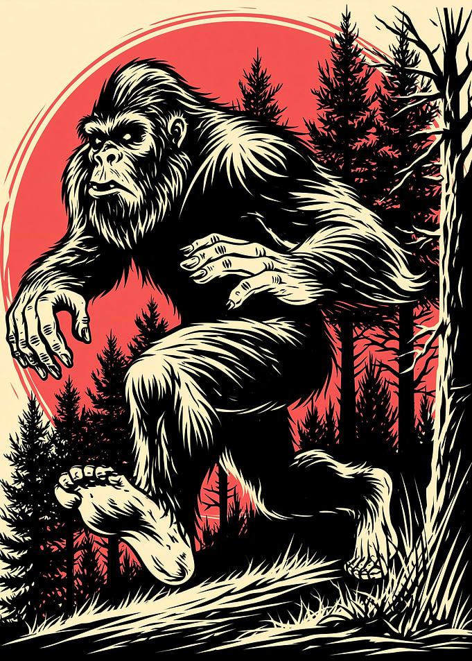 Bigfoot in the Forest