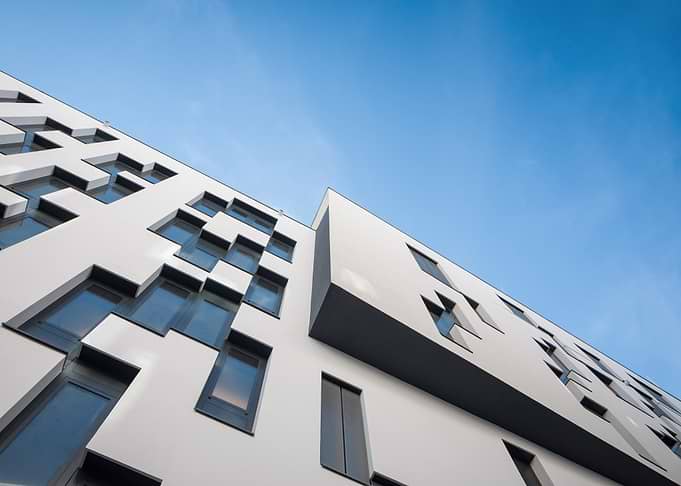 Modern Architecture Against Blue Sky