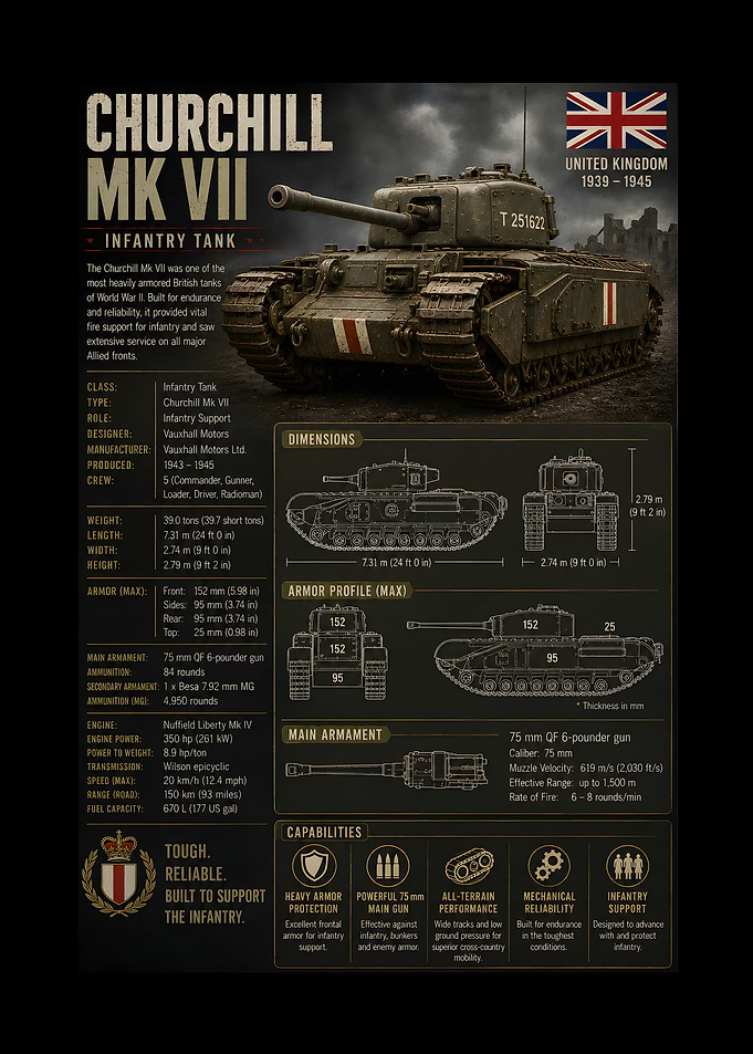 Churchill Mk VII Infantry Tank