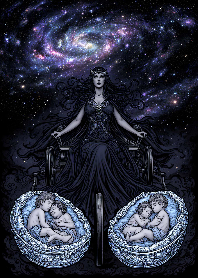 Cosmic Mother and Sleeping Twins