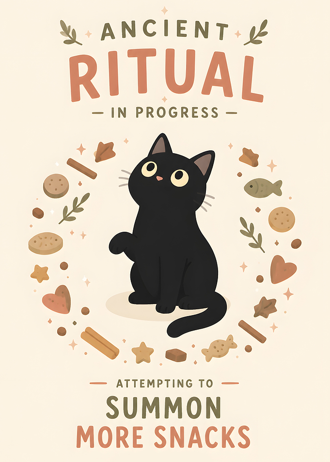Black Cat Summoning Snacks