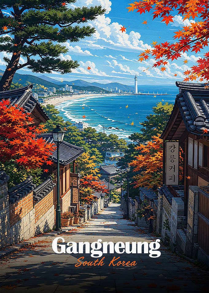 Gangneung South Korea Autumn Scene