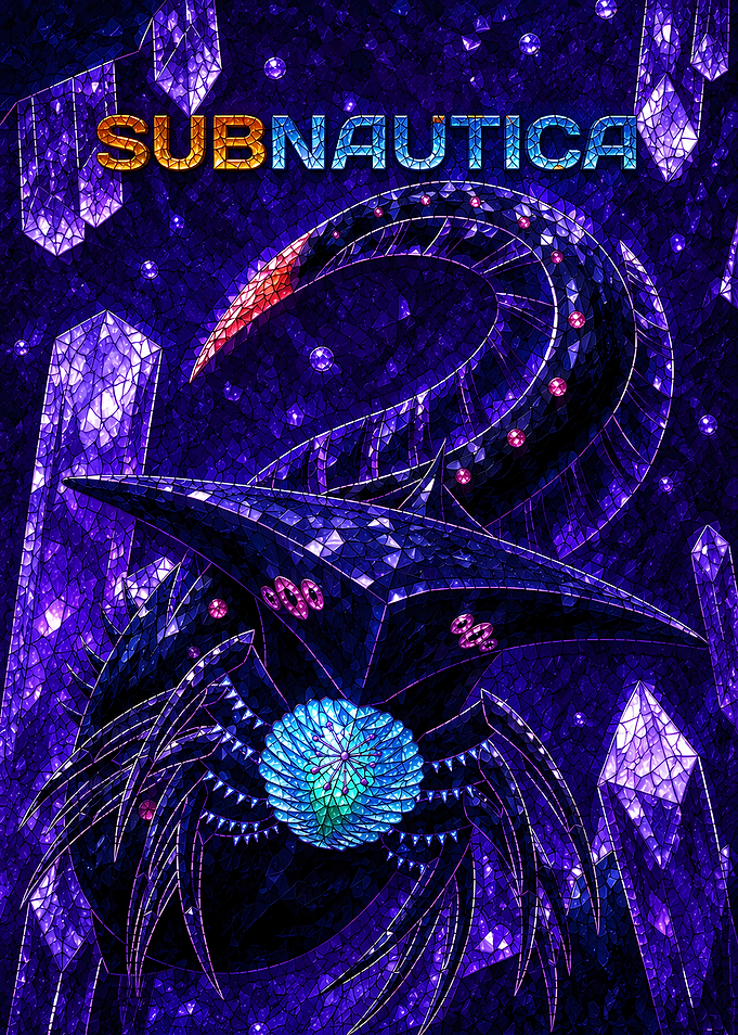 Subnautica Stained Glass Art