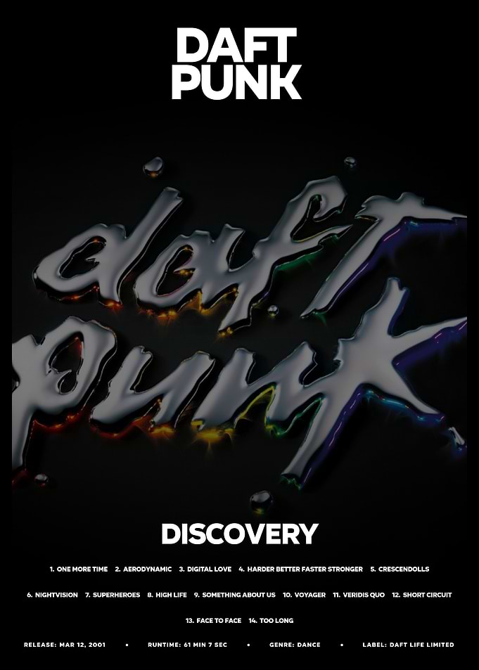 Daft Punk Discovery Album Poster
