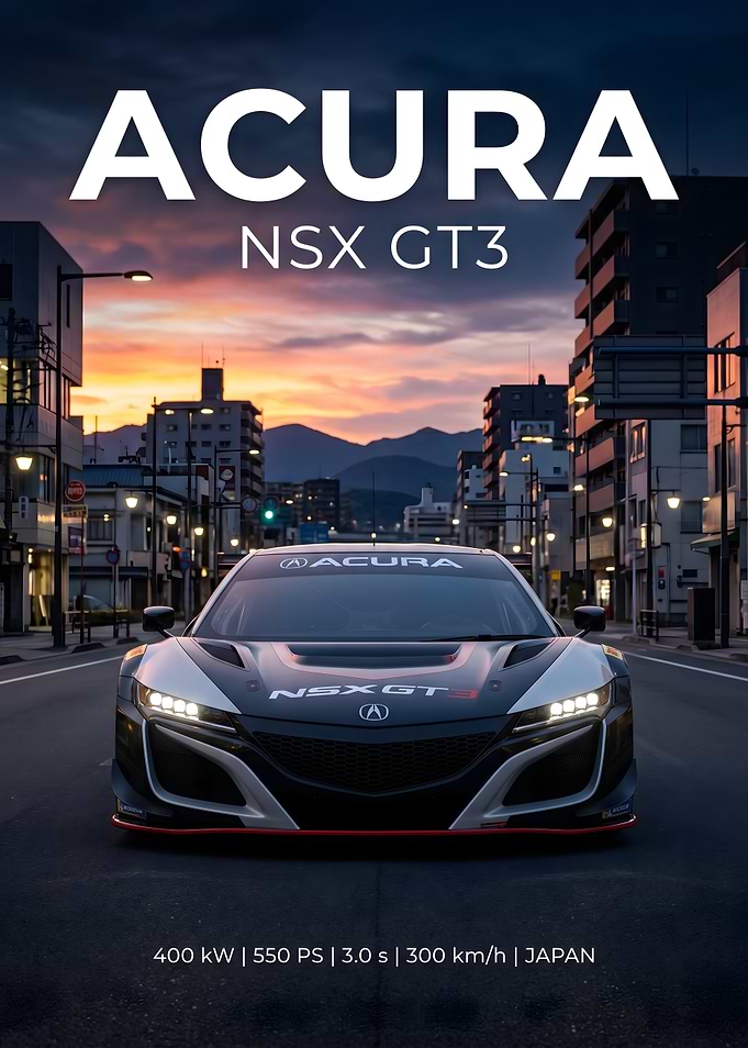 Acura NSX GT3 Race Car
