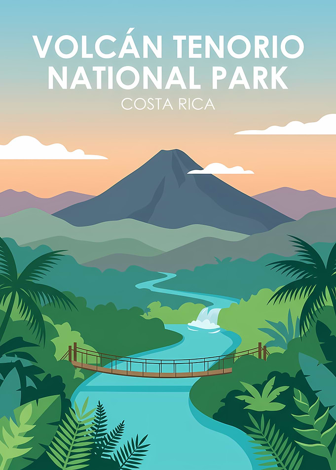 Volcan Tenorio National Park Poster